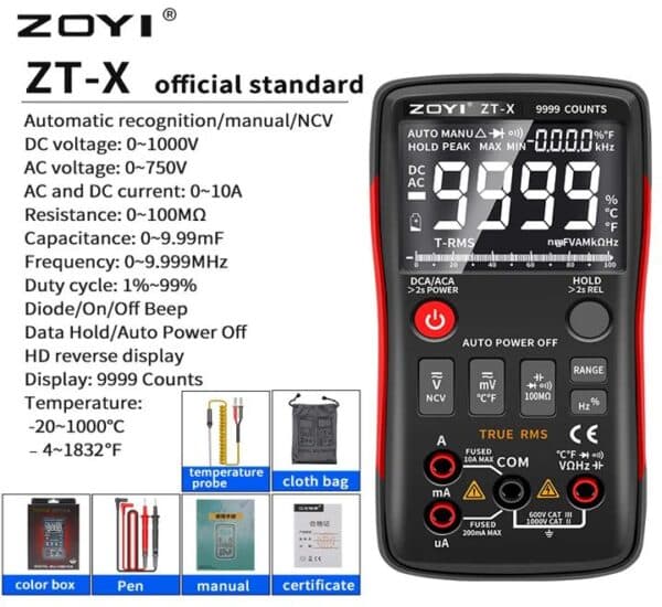 ZOYI ZT-X Multimeter Your Professional Solution