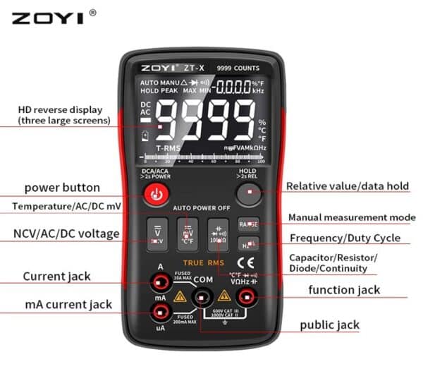 ZOYI ZT-X Multimeter Your Professional Solution