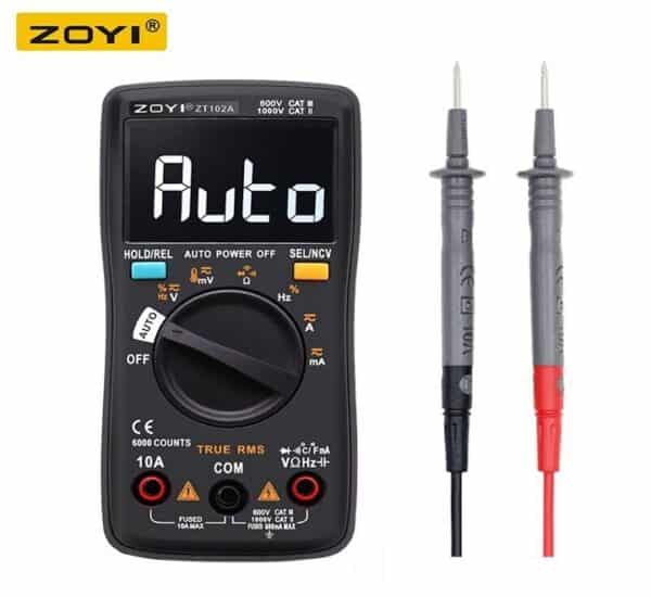 Multimeter ZOYI ZT-102A: Ultimate 6000 Counts T-RMS