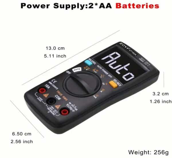 Multimeter ZOYI ZT-102A: Ultimate 6000 Counts T-RMS