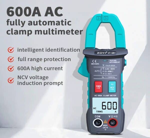 Clamp meter ZOYI ZT-QB1 with extremely simple panel