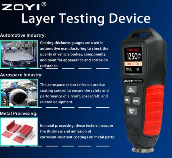 ZOYI ZT-TC13 Coating Thickness Meter Accurate Measurement