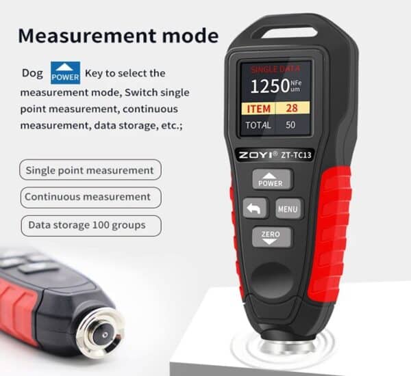 ZOYI ZT-TC13 Coating Thickness Meter Accurate Measurement