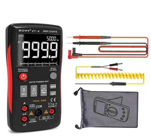 ZOYI ZT-X Multimeter with accessories