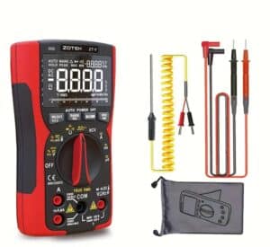 ZOYI ZT-Y Multimeter showing versatile Accessories options