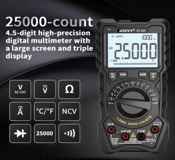 Digital Multimeter ZOYI ZT-225 Unlock precision and convenience