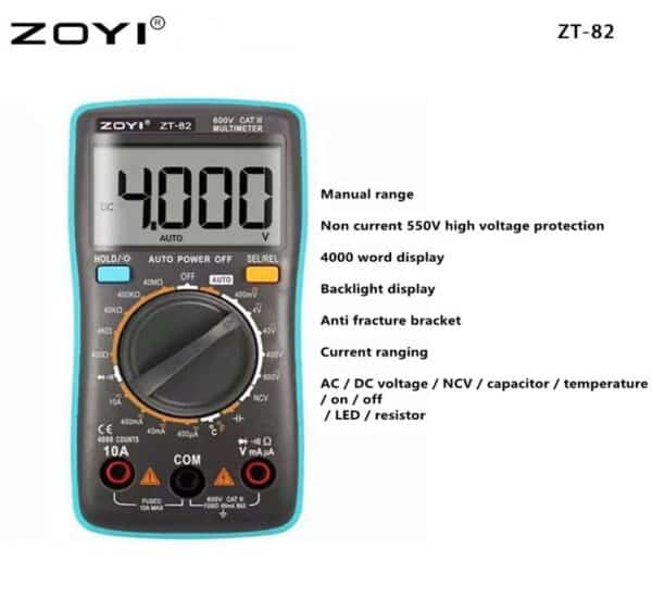 ZOYI ZT-82 Circuit tester Improve Your Measurements