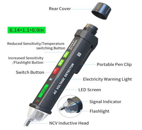 NCV Non-Contact Voltage Detector Pen