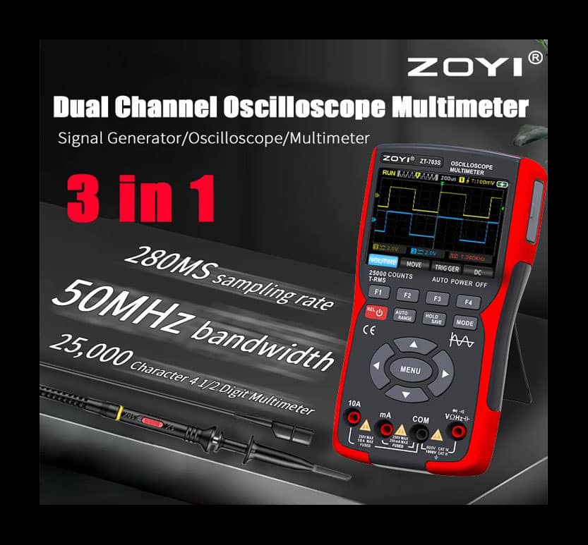 ZOYI zt-703S oscilloscope multi meter tester